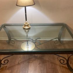 Quality glass living room table