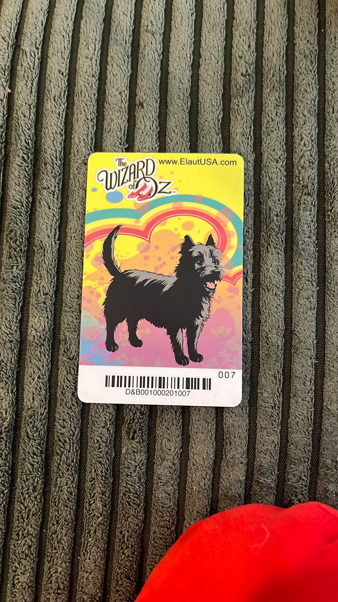 Dave & Busters Wizard Of Oz Toto Card