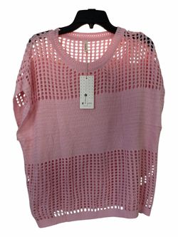 EVALESS pink knit top Size 2XL