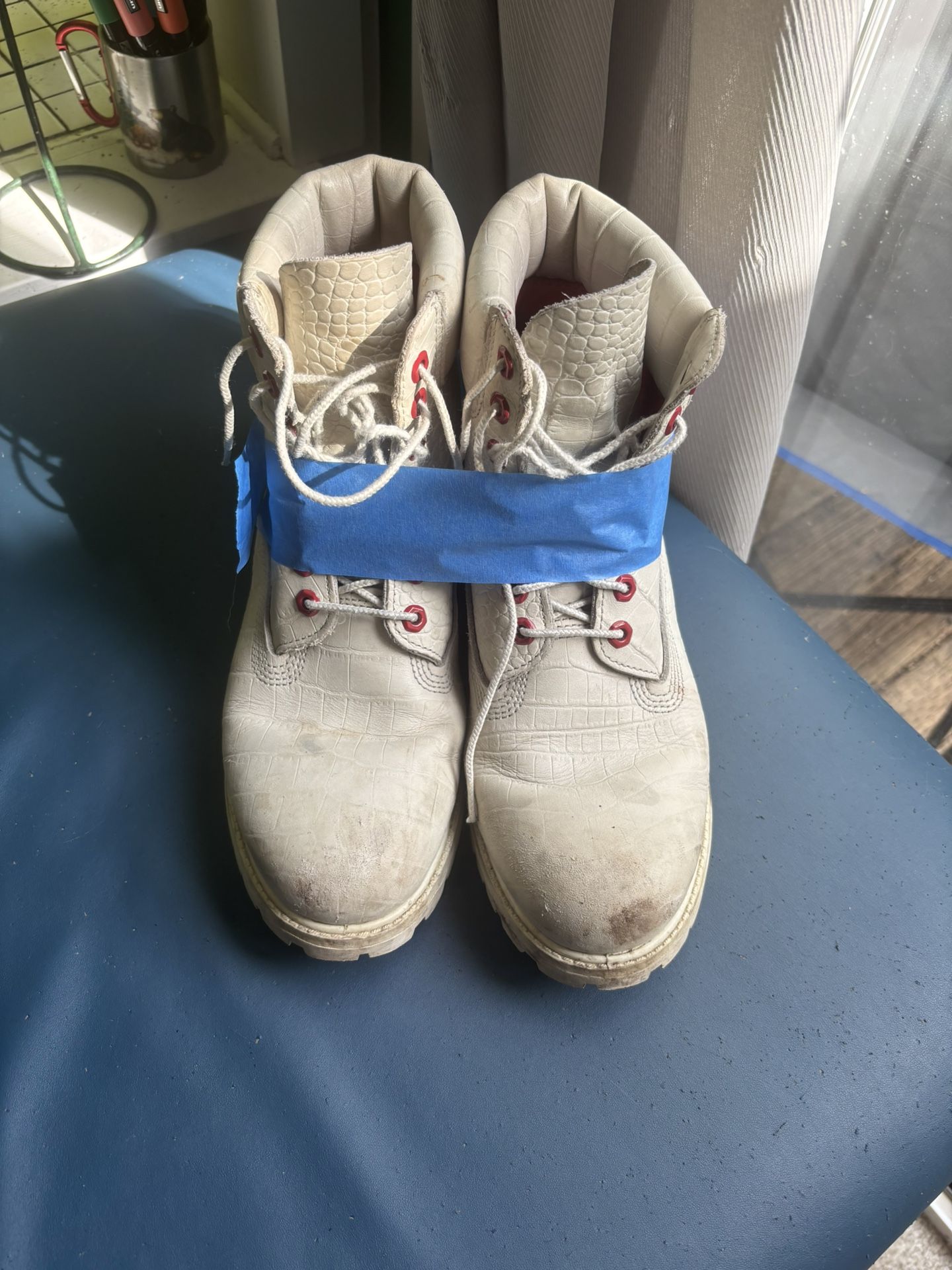 White Serpent Special Edition Timberlands