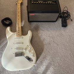 Fender Stratocaster (Classic Series) – Polar White – $900 (Bundle with Amp)