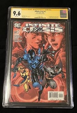 Infinite Crisis 5 CGC 9.6 JIM LEE SIGNED 1st Jaime Reyes Blue Beetle