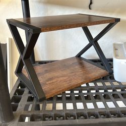 Wooden And Metal Printer Stand 