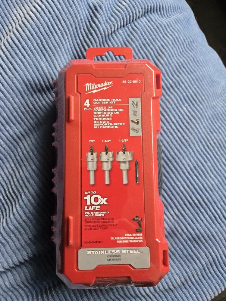 CARBIDE  HOLE CUTTER KIT
