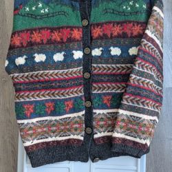 Vintage Woolrich Cardigan Little Lambs