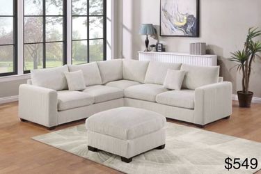 Sectional sofa with ottoman