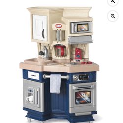 Little Tikes Super Chef Juego de Cocina de 13 Piezas de Juego de Simulación con Microondas, Horno y Cafetera, Multicolor - para Niños  New Open Box 