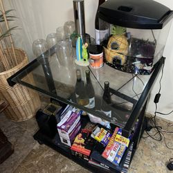 Glass Night Stand / End Table