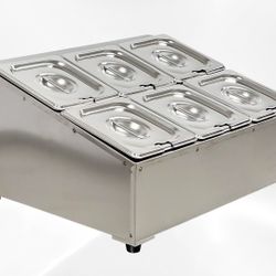 6 container 1-6 seasoning box condiment station CS16-6