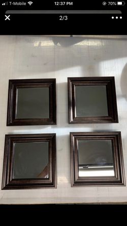 Square mirror wall decoration