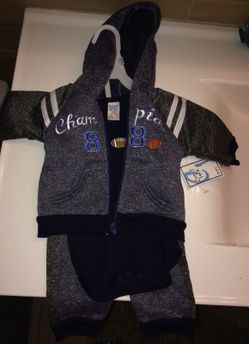 Boys 6/9 months sweat suit