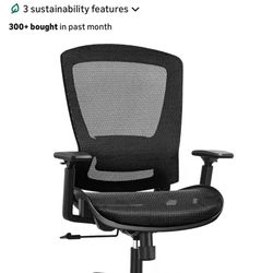 Brand New Elabest Black All Mesh Tall Back Ergonomic Office Chair w/Adjustable Armrests & Lumbar 