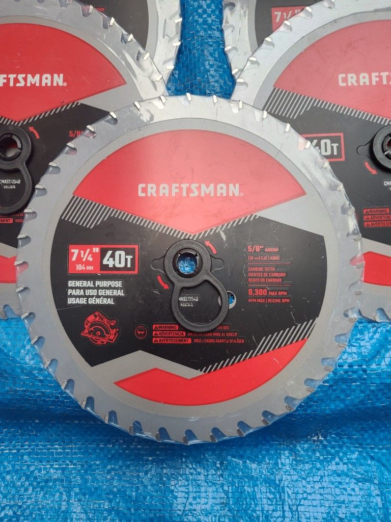 Craftsman 7-1/4in 40 Tooth Fine Finish Carbide Circular Saw Blade