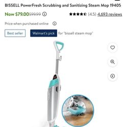 BISSELL PowerFresh Scrubbing and Sanitizing Steam Mop 19405