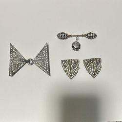 Antique Cloak Clasp, Collar Points, Hat Pin