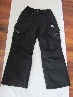 Youth 10/12 Black Snow Pants, Gerry