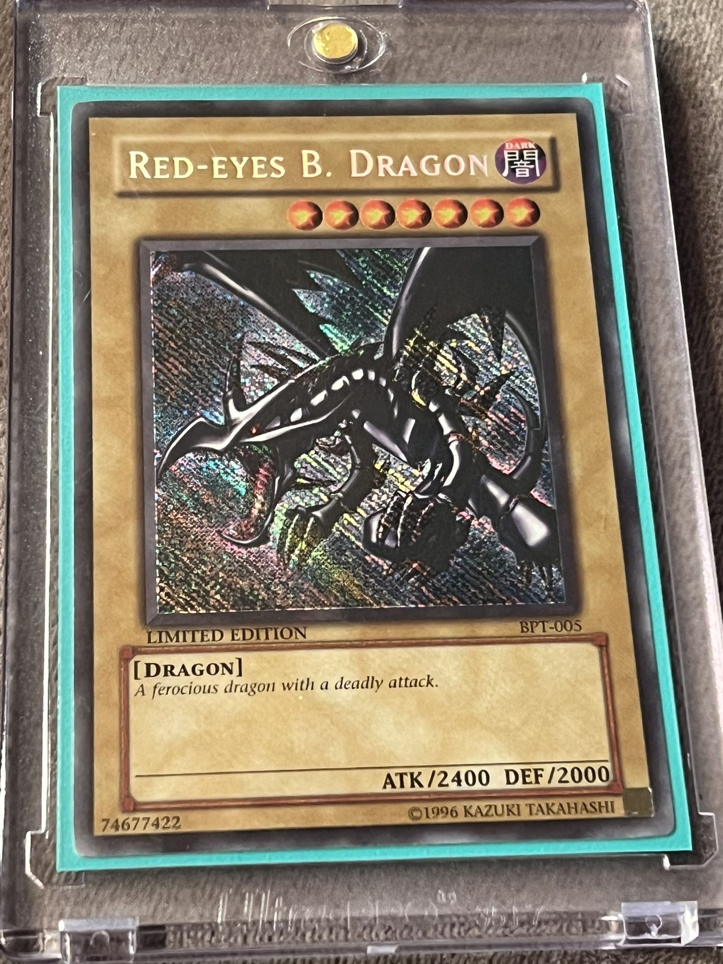 2002 Collectors Tin Red - Eyes B. Dragon BPT-005 Reverse Foil