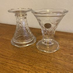 Princess house Candle Holders (2)