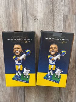 🐐🐐 Aaron Donald #99 LA Rams Bobblehead GOAT (Never opened)