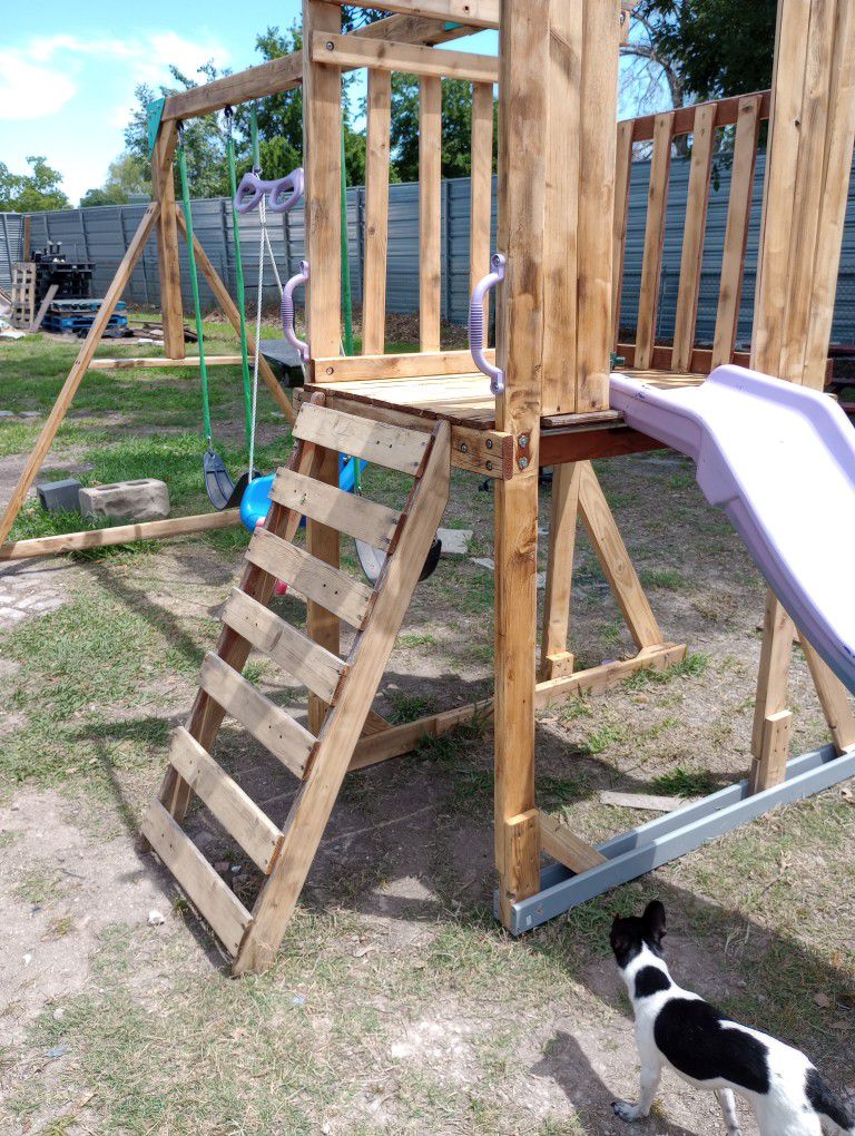 Toddlers Swing Slide Playground Refurbished 