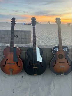 Very rare Kay Archtop and Airline resonator guitar 1950s parkour guitars