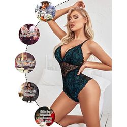 Avidlove Lingerie For Women Teddy Lingerie Snap Crotch Lace Bodysuit Sexy One Piece Teddy