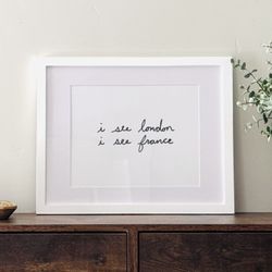 I See London I See France, Bathroom Print 11x14 $30