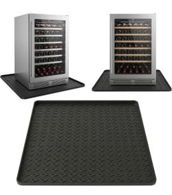 24"x24" Silicone Fridge Mat, Waterproof Mat, Washer Dryer Mat, Pet Mat, Anti-split Mat, Plant Mat