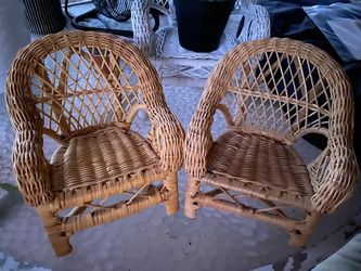Wicker small chairs