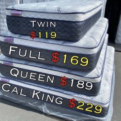 Queen Bamboo Plush Comfort Europillow Top 12inch Mattress 