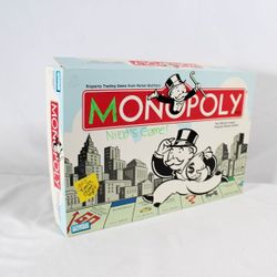 Vintage 2004 Parker Brothers Monopoly Board Game – Good Condition, "Nikki's Game," Box Damage & Marker Notes, Complete Pieces
