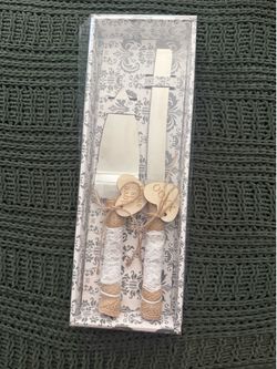 Wedding Cake Knife and a serving set