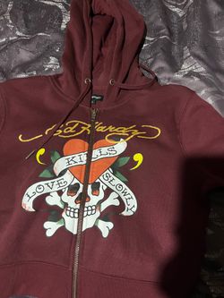 Women’s cropped Ed Hardy zip up