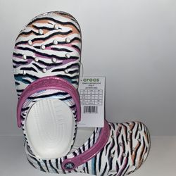 Kids J6 Animal Print Crocs