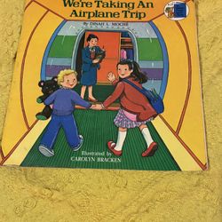 Vtg WE'RE TAKING AN AIRPLANE TRIP 1982 By Golden Books Dinah Moche