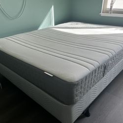 Queen Bed - Mattress, Box And Frame 