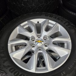 20" Chevy Silverado OEM rims used tires