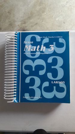Saxon Math 3 Teacher’s Edition