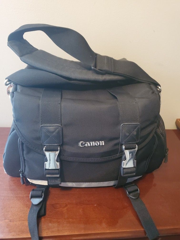 Canon 200DG Camera Bag Large Digital SLR Lens Case Gadget Black 15" Professional