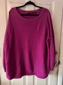 Cyrus sweater 3x magenta sweater