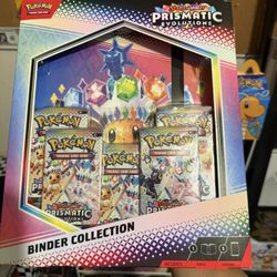Pokemon cards prismatic evolutions binder collection new