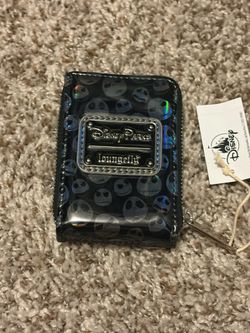 2025 Disney Parks NBC Jack Skellington Loungefly Accordion Credit Card Wallet