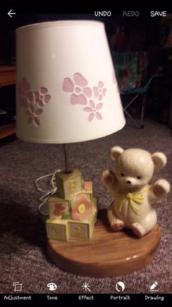 New teddy bear lamp
