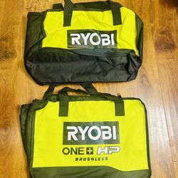 RYOBI HP Tool Bag Size Length 17", Width 6", Height 12" $15/each New Condition