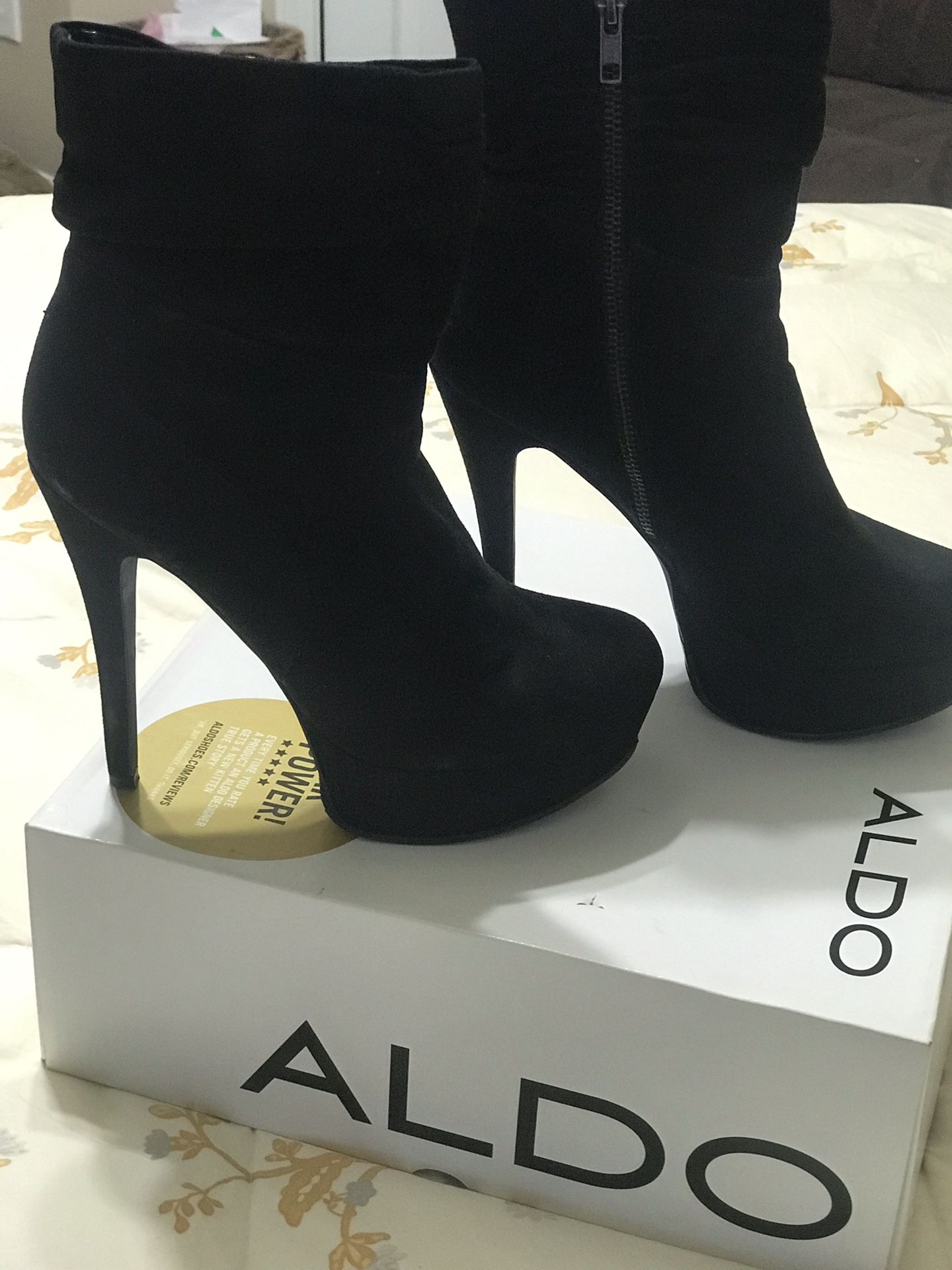 ALDO SUEDE LEATHER BOOTS SIZE 8