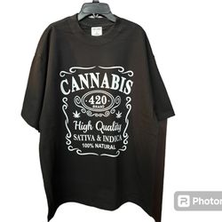 Black Cannabis T-shirt 