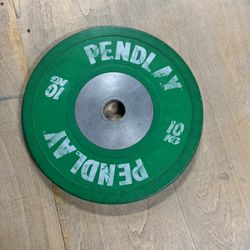 Pair of 10 kg Pendlay Olympic Weight Plates – Used