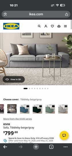 IKEA sofa kivik