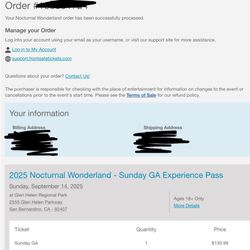 Nocturnal day 2 pass GA