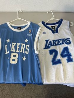 Lot Of 2 #8 #24 Kobe Jerseys Basketball Lakers Large Men’s Adidas Reebok Blue